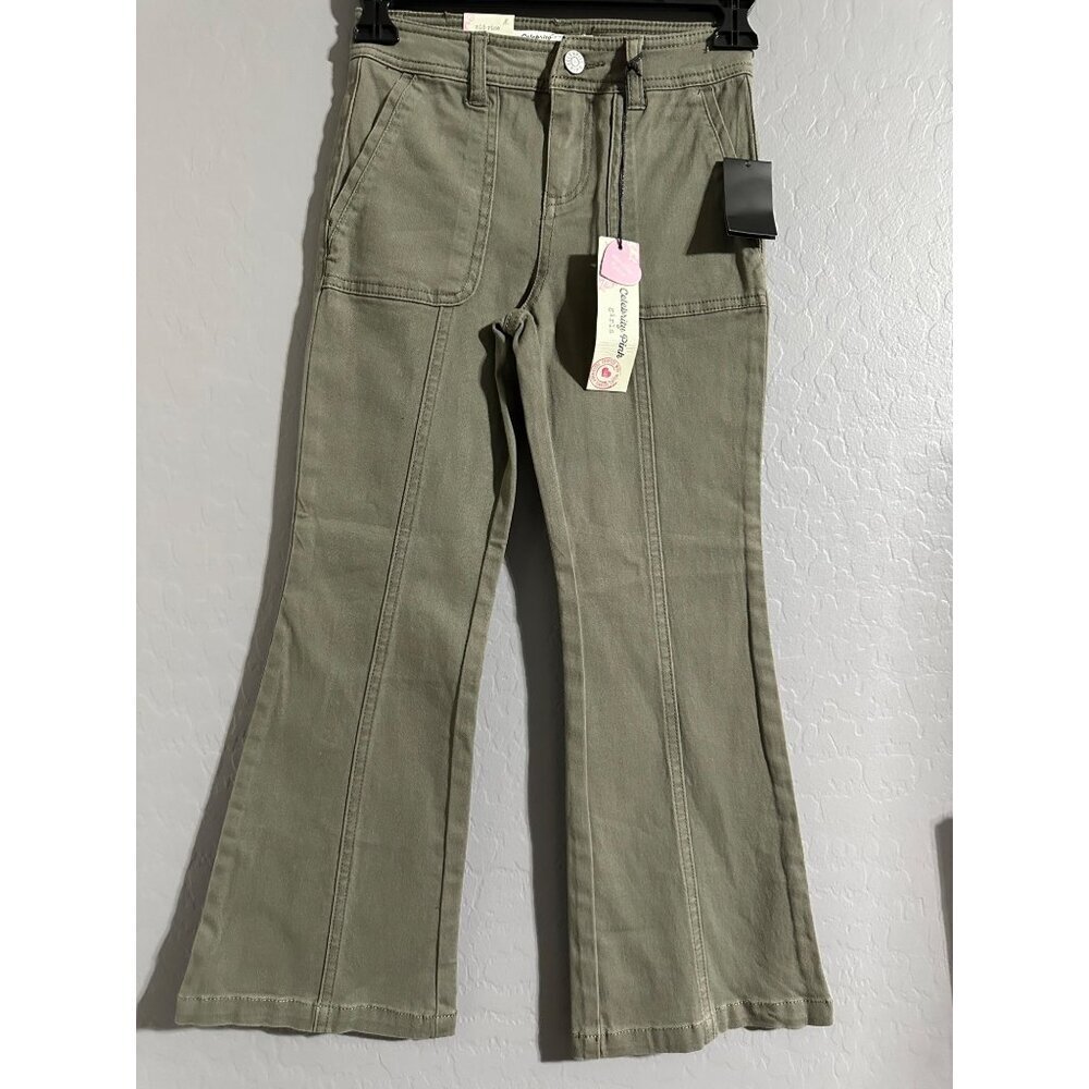 Celebrity Pink Girls Mid-Rise Flare Pants Size 8 NWT